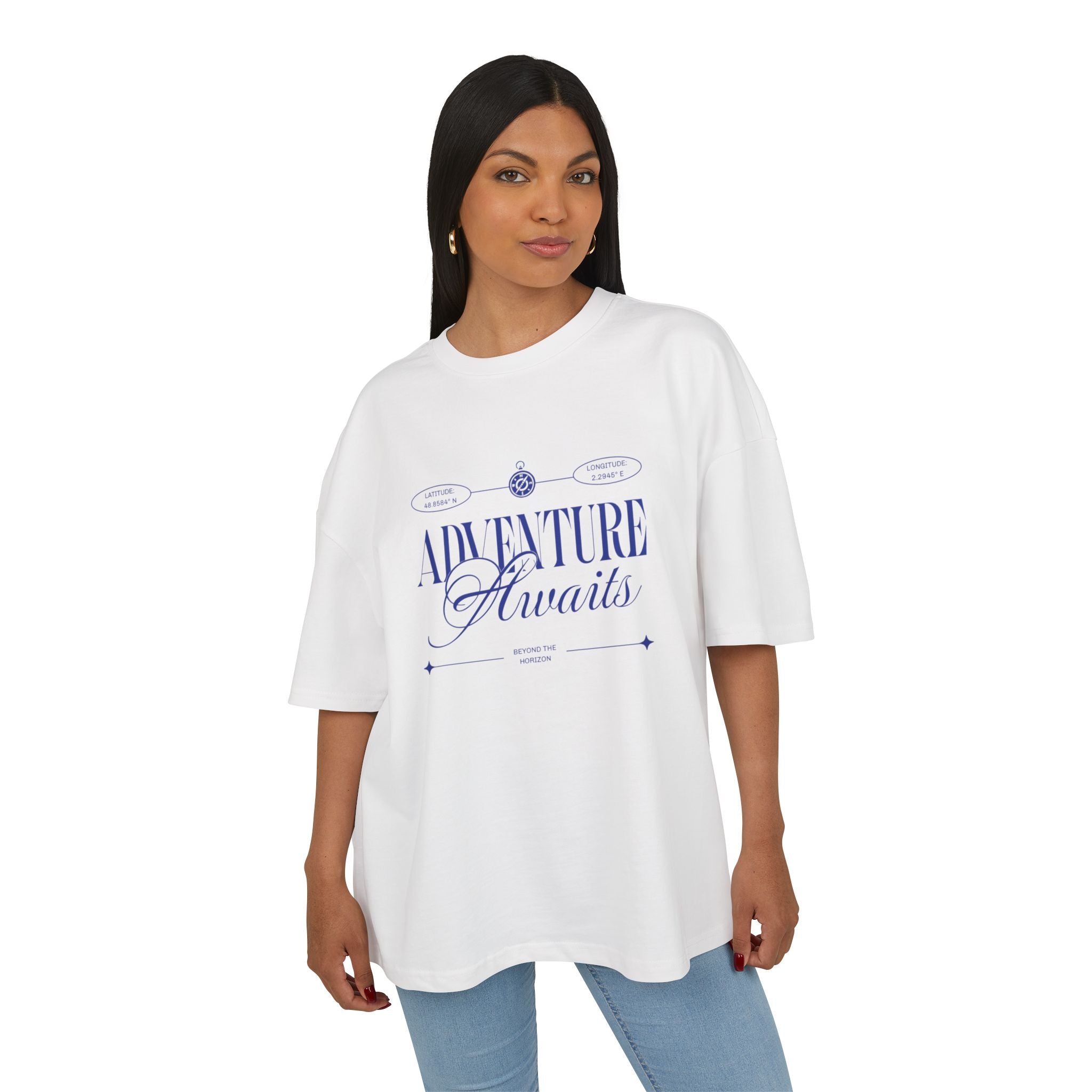 Unisex Adventure Awaits Oversized Tee