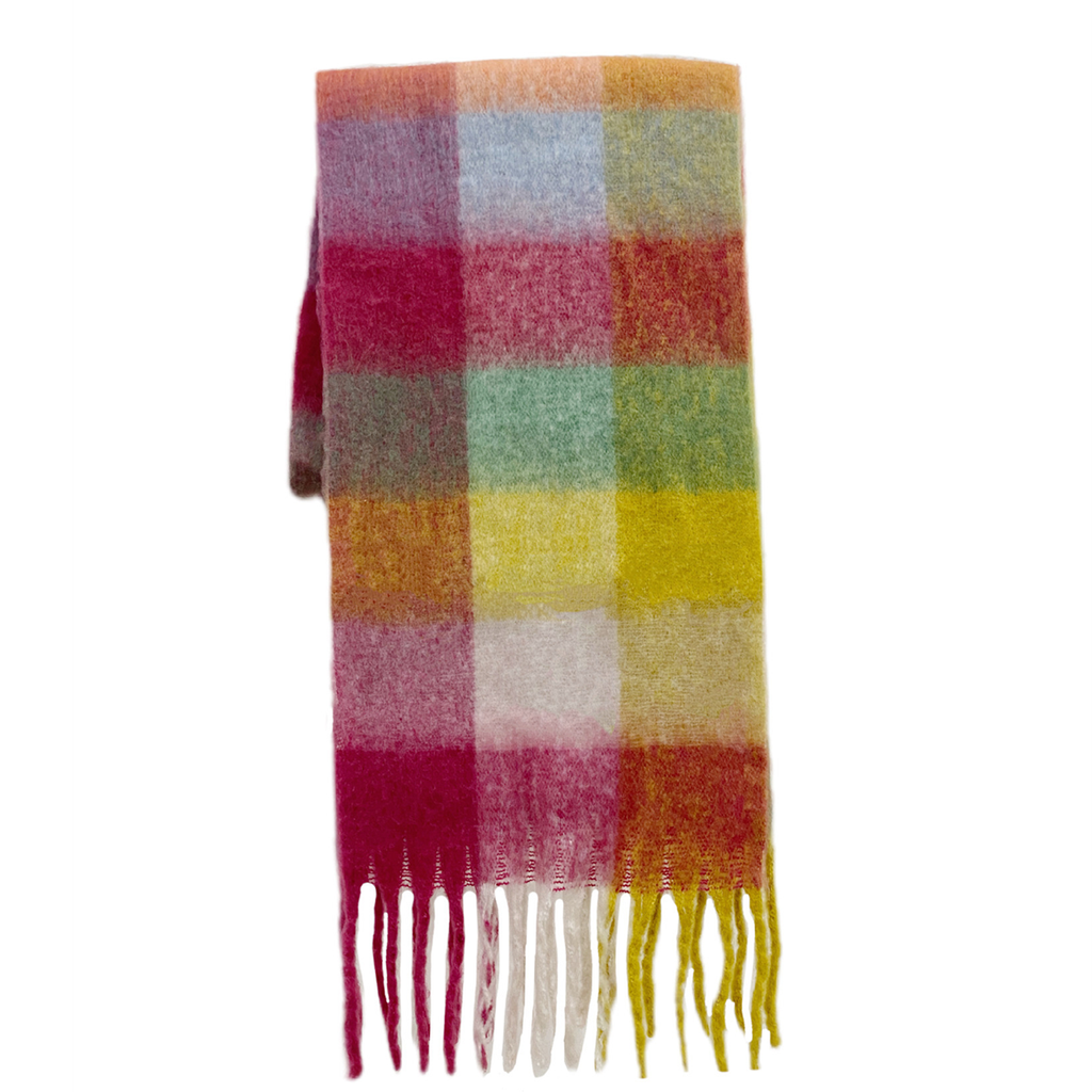 Imitation Cashmere Tassel Scarf