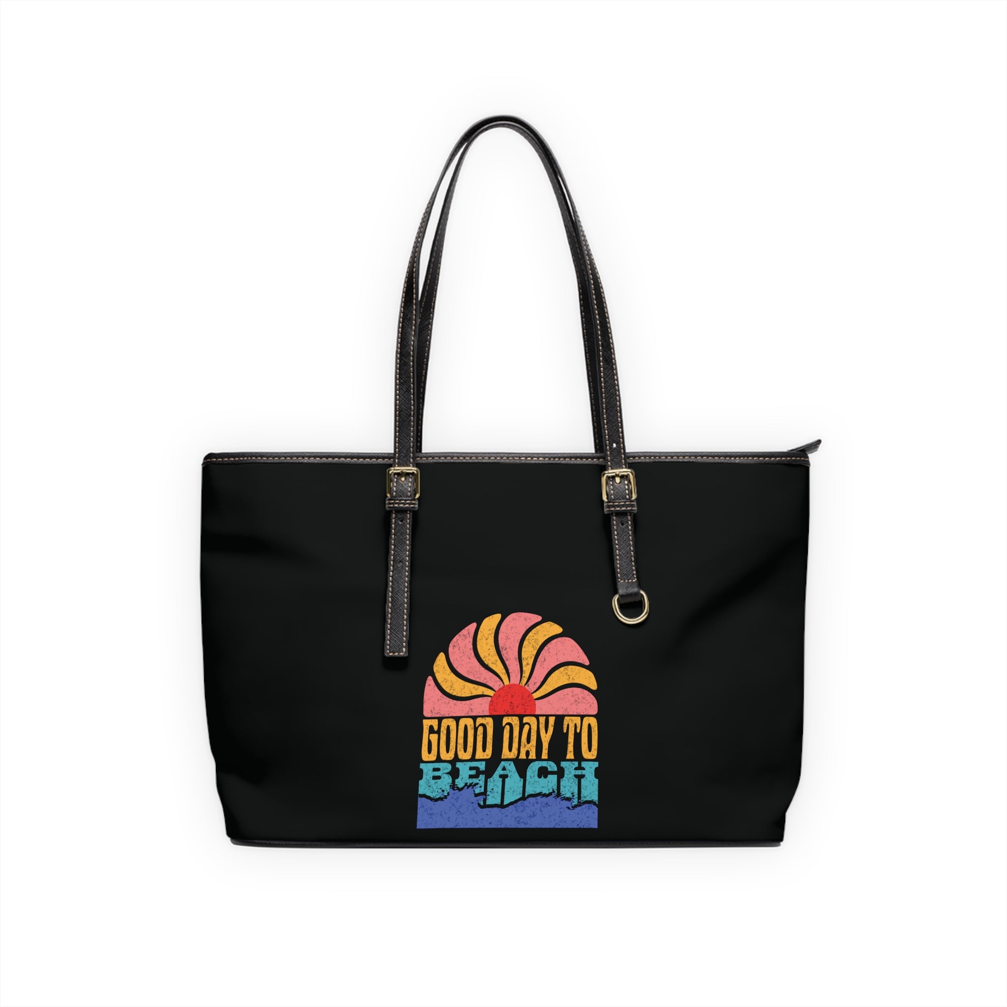 Beach Day Leather Shoulder Bag