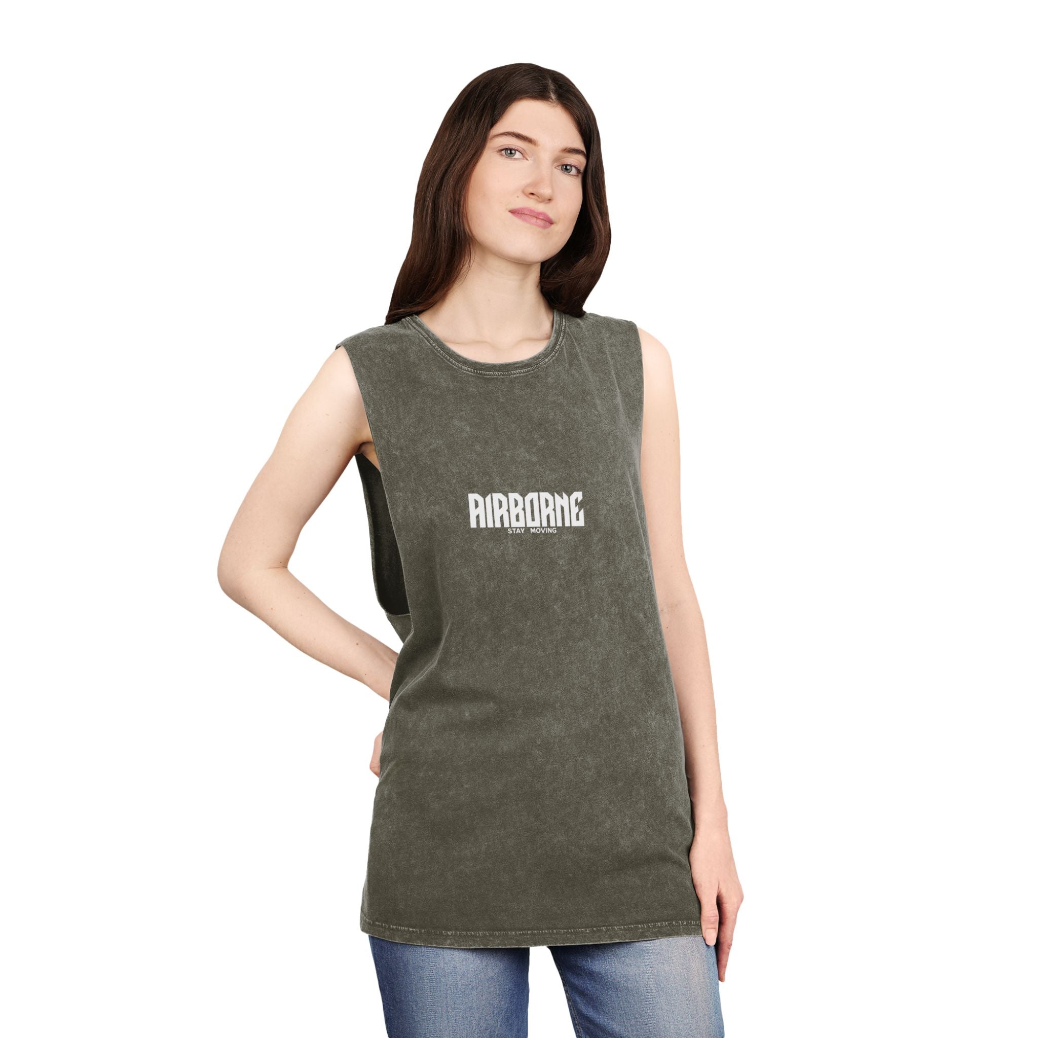 Unisex Airborne Stonewash Tank Top