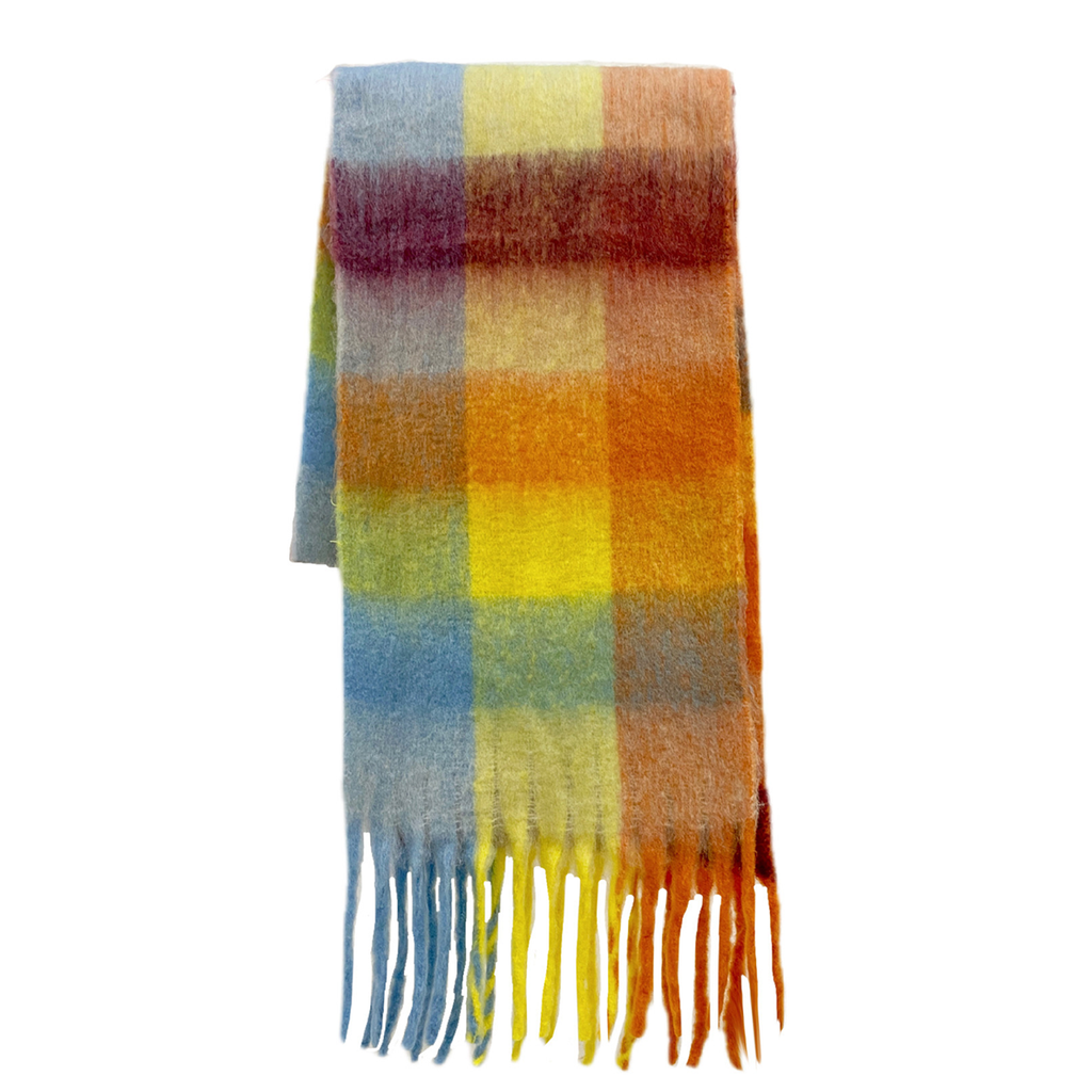 Imitation Cashmere Tassel Scarf