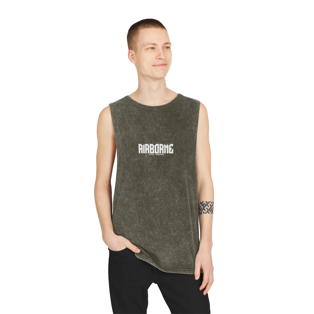 Unisex Airborne Stonewash Tank Top
