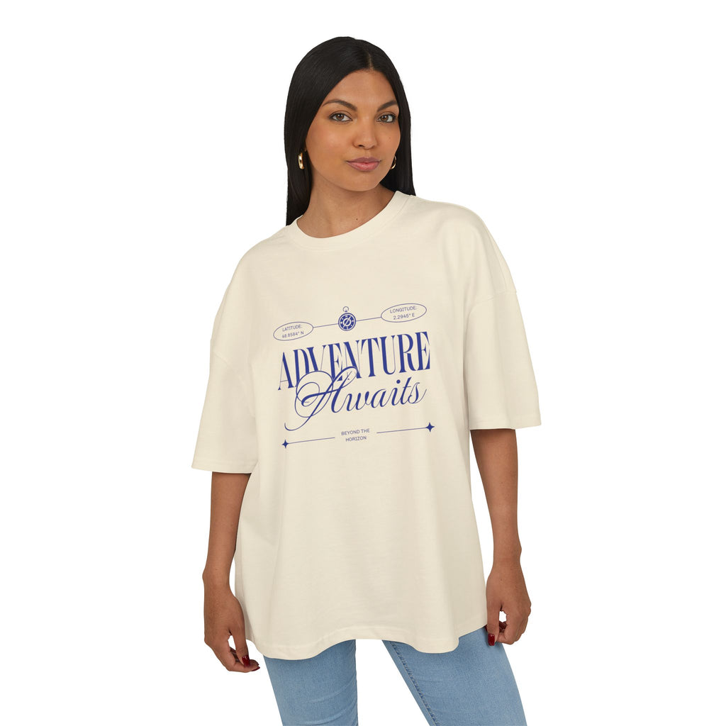Unisex Adventure Awaits Oversized Tee