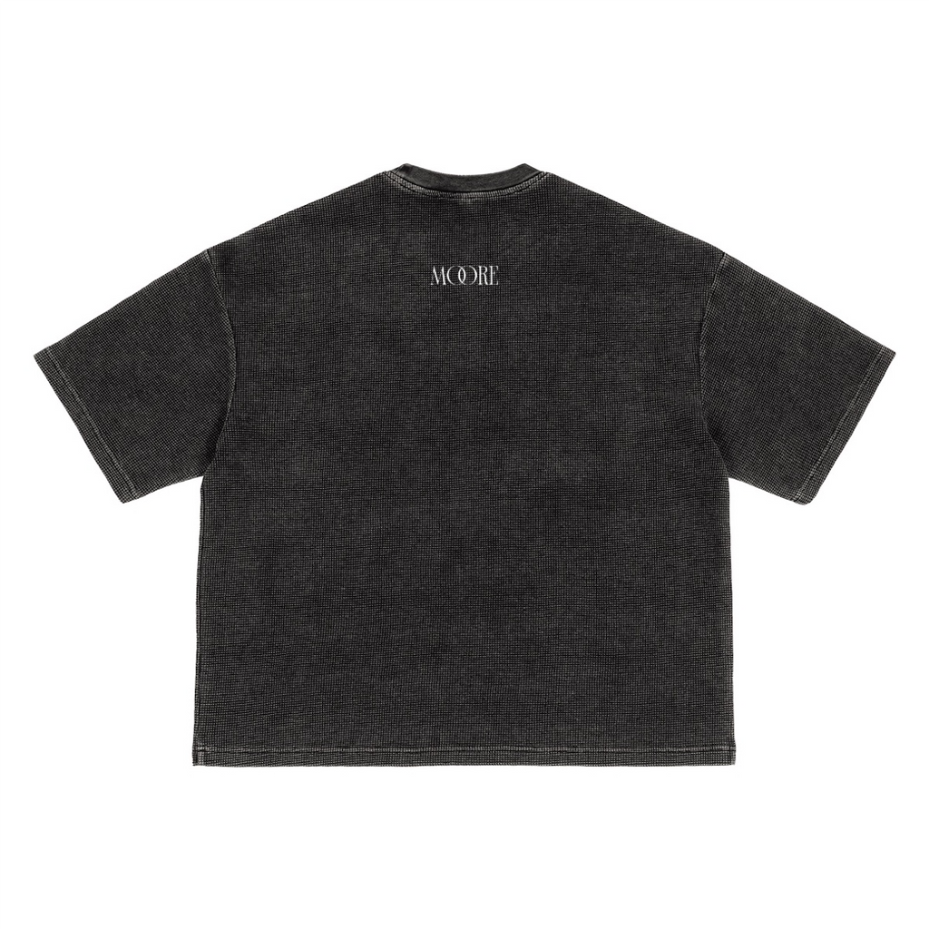 Waffle-Texture Boxy T-Shirt