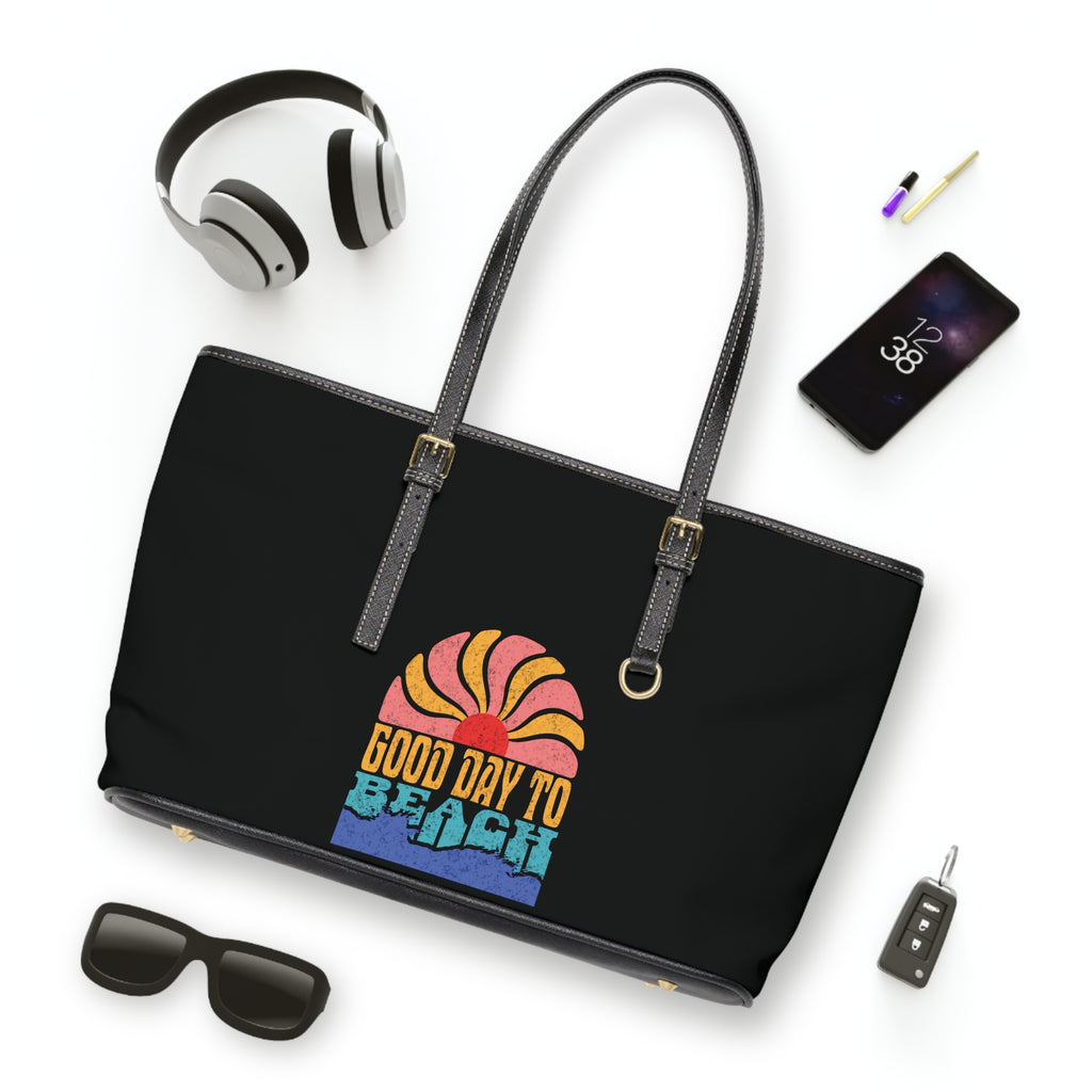 Beach Day Leather Shoulder Bag