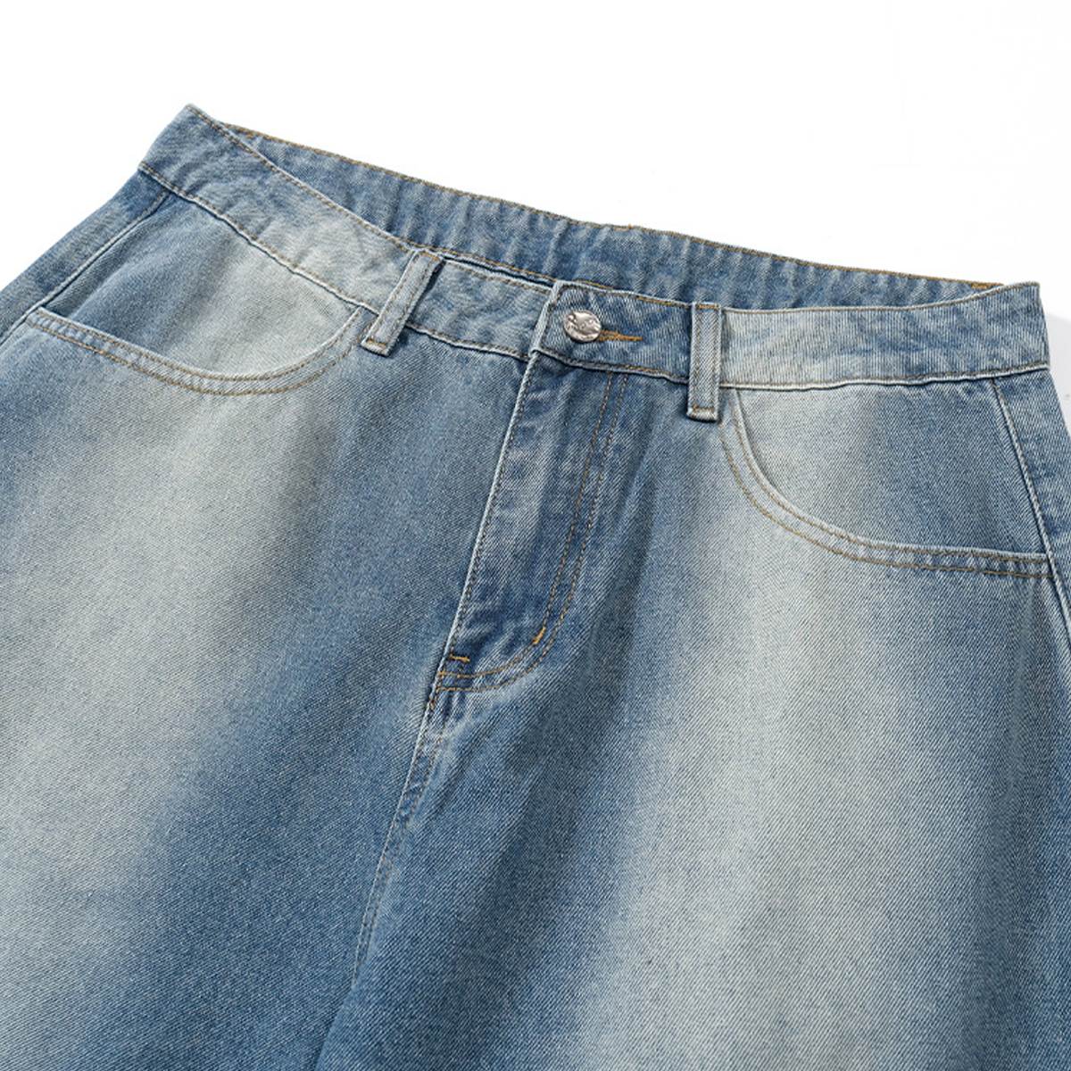 Unisex Mirror Wide-Leg Jeans