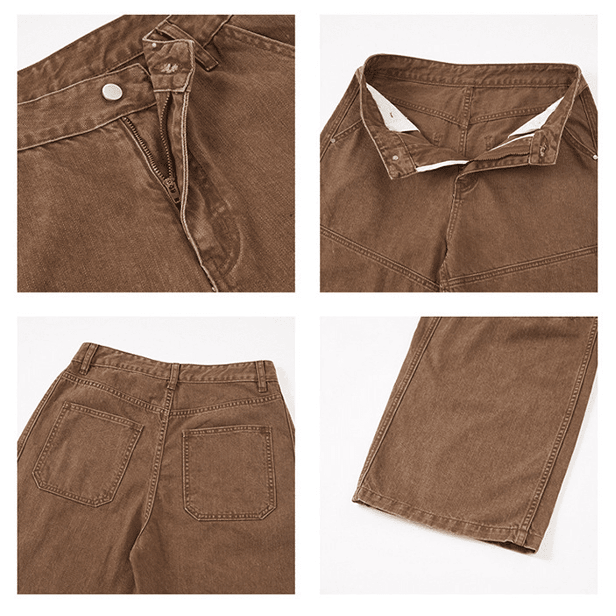 Unisex Curved Blade Denim Jeans