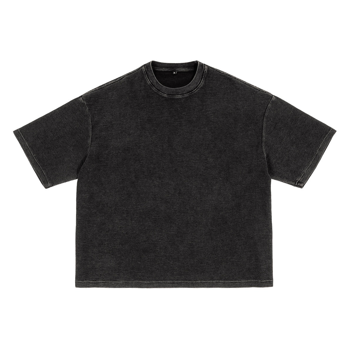 Waffle-Texture Boxy T-Shirt